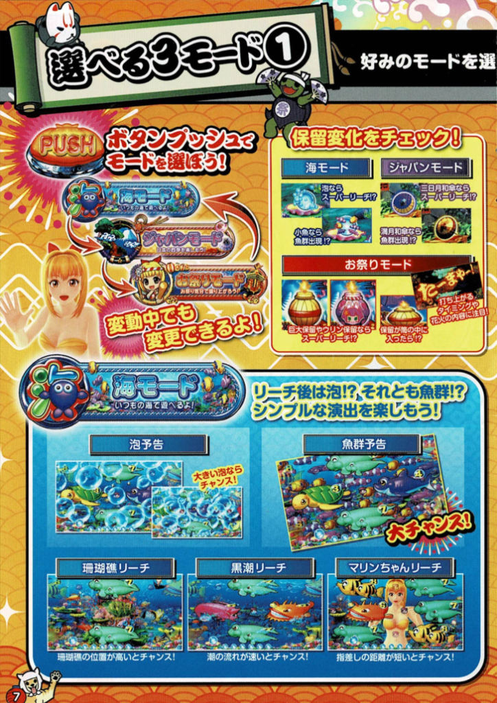 PAスーパー海物語 IN JAPAN2 with太鼓の達人｜主要アクション【海物語太鼓