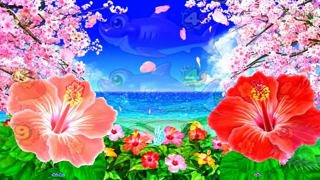 ハイビスカス点灯