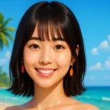 『賀村恵都』白い肌と美しい爪で魅了する10代目ミスマリン