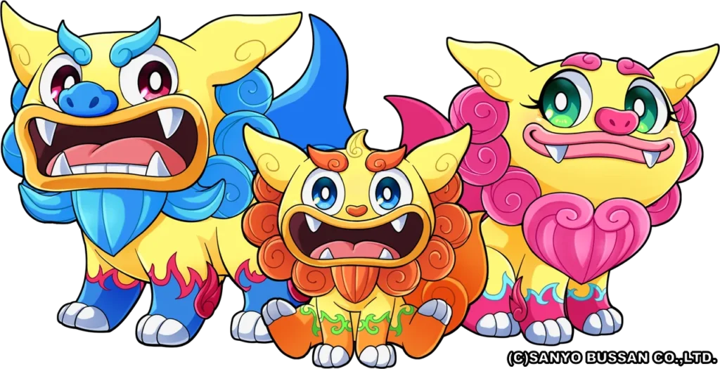 シーサー3兄弟