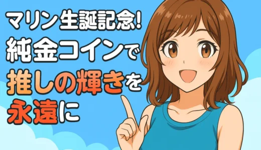 マリン生誕記念！純金コインで推しの輝きを永遠に