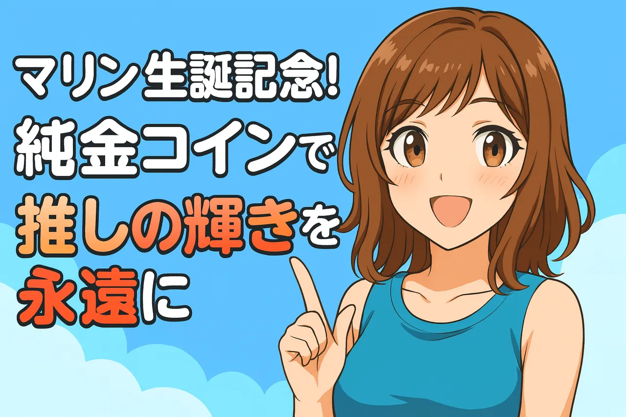 マリン生誕記念!純金コインで推しの輝きを永遠に